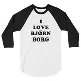 I Love Bjorn Borg 3/4 Sleeve Raglan Shirt