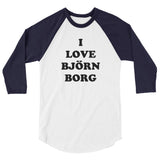 I Love Bjorn Borg 3/4 Sleeve Raglan Shirt