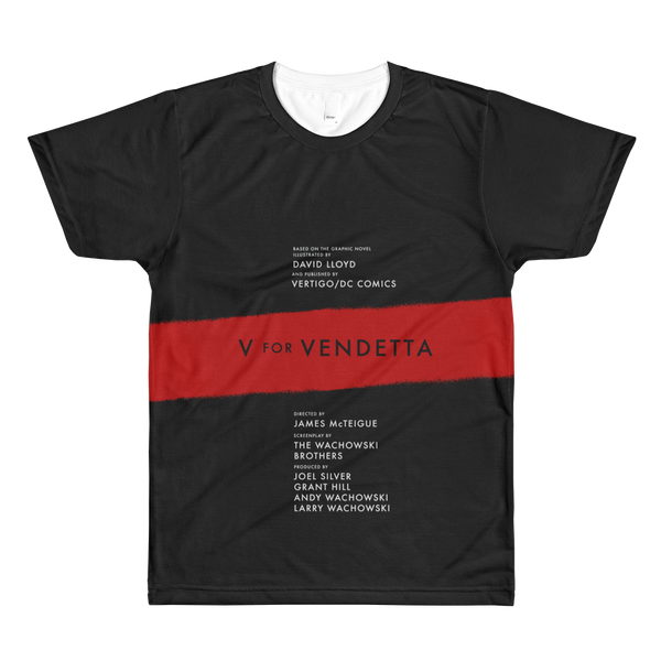 V For Vendetta All-Over Printed T-Shirt