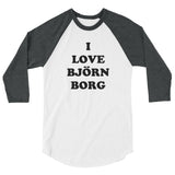 I Love Bjorn Borg 3/4 Sleeve Raglan Shirt