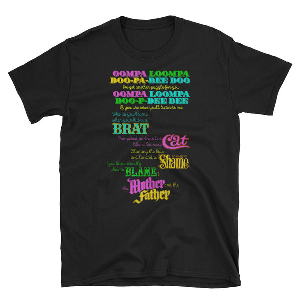 Oompa Loompa Song Short-Sleeve Unisex T-Shirt