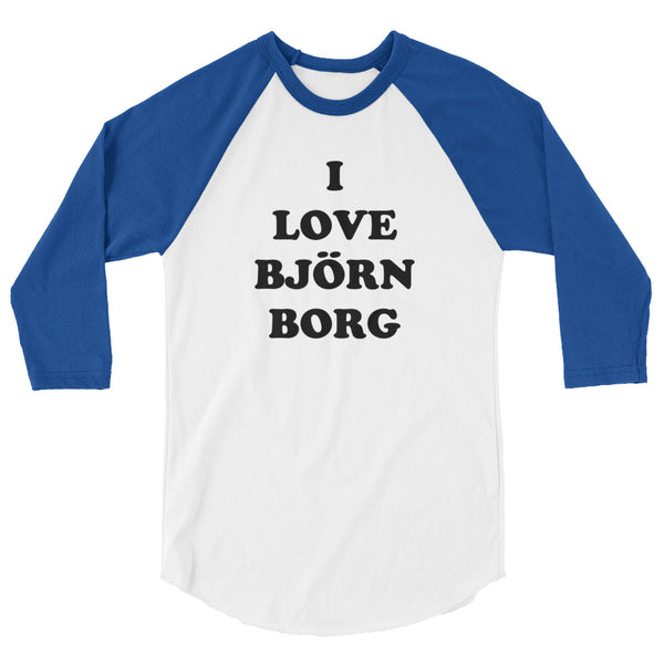 I Love Bjorn Borg 3/4 Sleeve Raglan Shirt